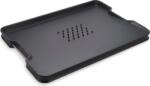 Joseph Joseph Tocător Cut&Carve Plus L negru cu toarte (60208) Tocator