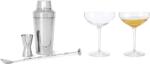 Kähler Accesorii pentru barmani GC Barware cu 2 pahare pentru șampanie 5 el (25325) Pahar