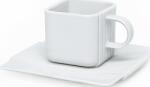 Ćmielów Design Studio Ceașcă System albă cu farfurioară (8002970A2CDC1)