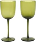 Ferm Living Pahare cu picior pentru vin alb Host mușchi verde 2 buc (1104267629) Pahar