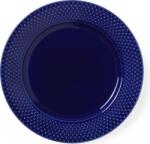 Lyngby Farfurie pentru micul dejun Rhombe 23 cm albastru-închis (201936)