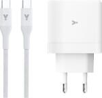 iSTYLE - 65 Wattos GaN adapter 2 m-es USB-C toltőkábel csomag - Fehér (PL9915101100190)