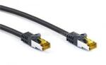 Goobay RJ45 patch kábel CAT 6A S/FTP (PiMF), 500 MHz, CAT 7 nyers kábellel, fekete (GOOBAY_91626) (GOOBAY_91626)