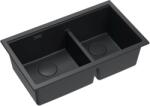 Quadron Logan chiuveta graniteq 76x45 cm negru HQL7645U7BLMU (HQL7645U7BLMU) Chiuveta