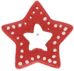 Decoration & Design 8 db-os Dekor mézeskalács csillag piros, öntapadós 2, 6 cm (DD68232)