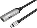 PremiumCord USB 3.0 Type C Hosszabbító Fekete 15m KU31REP15AL (KU31REP15AL)