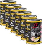 Alpha Spirit Alpha Spirit Dog Wet - Rabbit & Banana 6 x 400 g