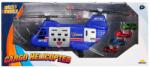 Sunman Elicopter de marfa cu 4 mini vehicule, Maxx Wheels, Albastru