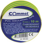 Commel szigetelőszalag 15mm x 10m zöld sárga 1 db - pepita - 250 Ft