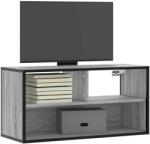 vidaXL szürke sonoma színű szerelt fa és fém TV-szekrény 80x31x39, 5 cm (848927)
