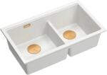 Quadron Logan graniteq mosogató 76x45 cm fehér HQL7645U1_PVDC1_U