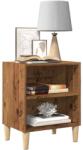 vidaXL éjjeliszekrények 2 db Régi fa 40x30x50 cm Gépesített fa (856417)