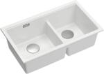 Quadron Logan gránit mosogató 76x45 cm fehér HQL7645U1_BS_U (HQL7645U1BSU)
