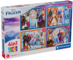 Clementoni Puzzle Clementoni 4 în 1 - Frozen (Regatul de Gheață) (21518) Puzzle