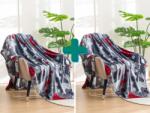  2x Patura din microplus gri de Craciun CHRISTMAS MAGIC 150x200 cm Patura