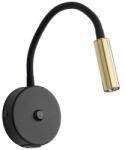TK Lighting Lagos USB fekete-arany falikar (TK-10201) G9 1 izzós IP20 (10201)