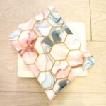  Könyvtok - Csempehatású márványos - vízhatlan könyvtok