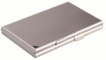 DURABLE Névjegykártyatartó tárca, fém, 20 db-os, DURABLE "CARD BOX DUO", ezüst (243323)