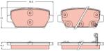 TRW set placute frana, frana disc TRW GDB2435 (GDB2435)
