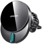 JOYROOM autós tartó (szellőzőre, mágneses, gyorstöltő, 15W, wireless, LED jelzés) FEKETE (JR-ZS409_B) - bluedigital