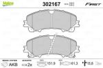 VALEO set placute frana, frana disc VALEO ESSENTIAL 302167 (302167)