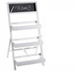 Decorer Raft lemn alb cu tablita scris 43x46x76 cm (A51.51.08)