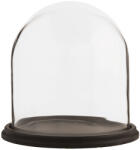 Clayre & Eef Platou decorativ lemn cupola sticla 23x22 cm (6GL1272) Tava