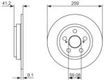 Bosch féktárcsa BOSCH 0 986 479 766