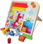 Acool Toy Дървена играчка Acool Toy - Двуизмерен и триизмерен пъзел и тетрис, 27 части (ACT207) - ozone