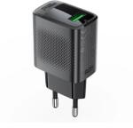 ACEFAST A90 GaN USB-A QC 18W Hálózati Töltő Adapter - Fekete