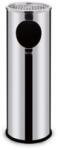 ALDA Cos de gunoi metalic de exterior Sandy cu scrumiera, volum 22 l, inox lucios M1139147 Cos de gunoi