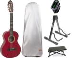 Valencia VC203 Premium SET Transparent Wine Red Klasszikus gitár