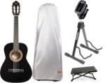 Valencia VC102 Premium SET Black Klasszikus gitár