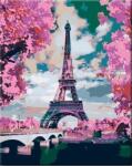 Zuty Festés számok szerint Eiffel-torony és Rózsaszín Fák (1379210)