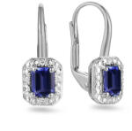 Heratis Forever 0, 55 ct zafír fülbevaló Irma gyémánttal, fehér arany IZBR582ZAN
