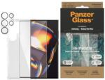 Panzer Bundle 3 az 1-ben átlátszó tok + film + kameravédő Samsung Galaxy S23 Ultra készülékhez (148517)