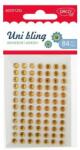 Daco Strasszkő, öntapadós 7 mm 84 db/csomag Daco "Uni bling" arany (DACO00040)