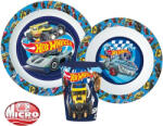  Hot Wheels étkészlet, micro műanyag szett 260 ml-es pohárral Nr1