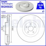 DELPHI Disc frana DELPHI BG9502C (BG9502C) - automobilus