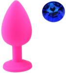 Guilty Toys Dop Anal Silicone Buttplug, Large, Roz/Albastru, Guilty Toys