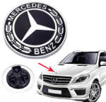 Carner Emblemă Capotă Auto pentru Mercedes Benz Emblemă Capotă pentru Mercedes-Benz 57mm Negru 0025562 (0025562)