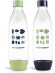 SodaStream Fuse Green/Blue palack 2x 1 l, mosogatógépben mosható