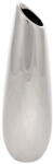 Autronic Silver kerámia váza, 12 x 36 x 12 cm, ezüst
