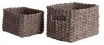 Compactor Lisou 2 részes fonott kosár készlet, szürke, szürke