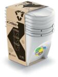 4home Sortibox szelektív hulladékgyűjtő 25 l, 3 db, hamuszürke