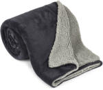 4Home gyapjú hatású pléd világosszürke/antracit, 150 x 200 cm, szürke