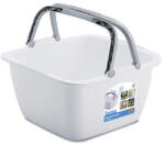 4-Home LUNA műanyag szögletes mosdótál , fogantyúval, 18, 5 l
