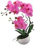 4-Home Mű orchidea virágtartóban, rózsaszín, 42 cm, rózsaszín