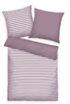 Tom Tailor Cozy Mauve & Crisp White pamut ágyneműhuzat, 200 x 220 cm, 2 db 80 x 80 cm