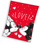 4-Home Mickey és Minnie Mouse Love gyermek takaró, 130 x160 cm